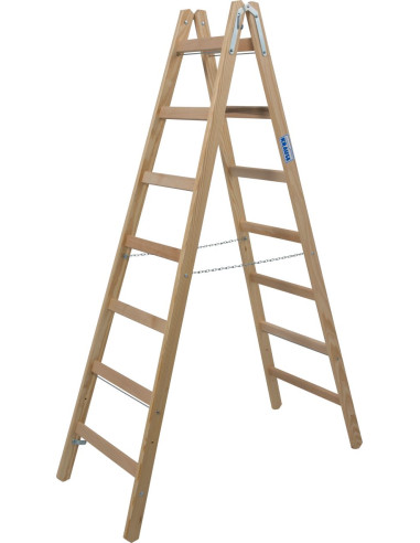 Krause Stabilo két oldalon járható fa létra 2x7...