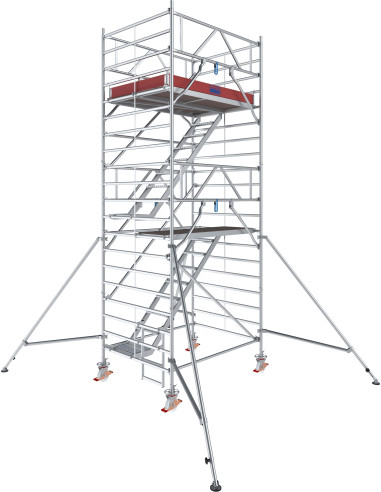 Stabilo gurulóállvány 5500-as sorozat LÉPCSŐS (2,00 m x 1,50 m) munkamagasság: 6,30 m