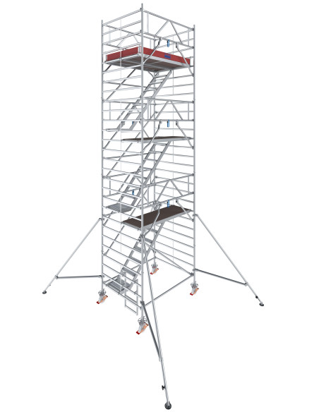 Stabilo gurulóállvány 5500-as sorozat LÉPCSŐS (2,00 m x 1,50 m) munkamagasság: 8,30 m