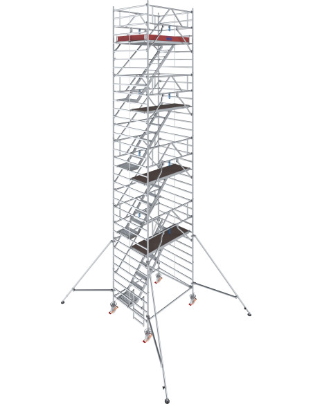 Stabilo gurulóállvány 5500-as sorozat LÉPCSŐS (2,00 m x 1,50 m) munkamagasság: 10,30 m