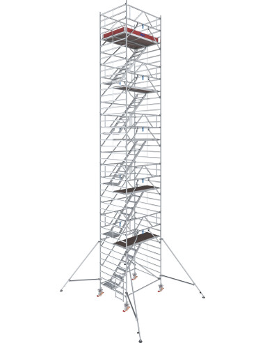 Stabilo gurulóállvány 5500-as sorozat LÉPCSŐS (2,00 m x 1,50 m) munkamagasság: 12,30 m