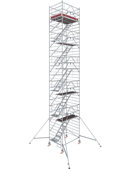 Stabilo gurulóállvány 5500-as sorozat LÉPCSŐS (2,00 m x 1,50 m) munkamagasság: 12,30 m