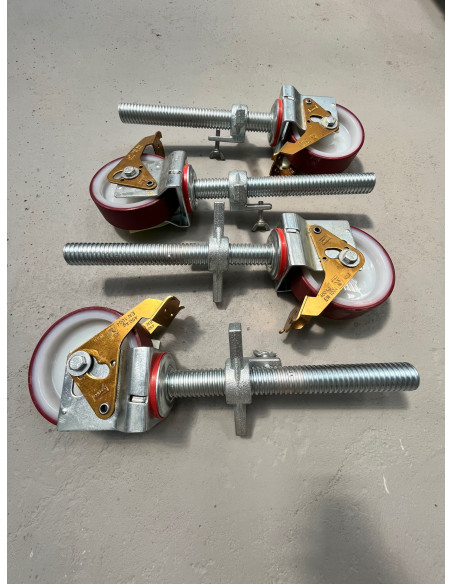 Krause ProTec, Stabilo, Climtec gurulóállványokhoz gumírozott kerék Ø 150 mm, állítható magasságú (1 db) - 914330