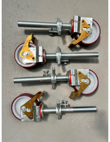 Krause ProTec, Stabilo, Climtec gurulóállványokhoz gumírozott kerék Ø 150 mm, állítható magasságú (1 db) - 914330