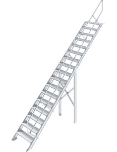 Krause ipari lépcső, 1x17,...
