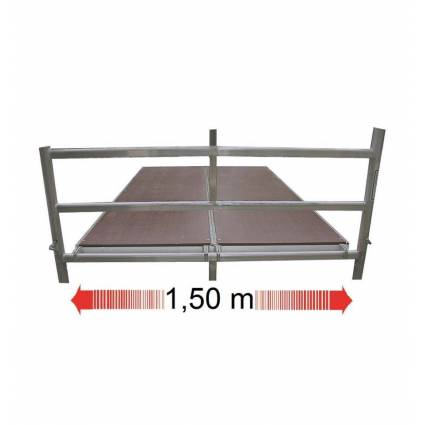Stabilo gurulóállvány 5500-as sorozat LÉPCSŐS (2,00 m x 1,50 m) munkamagasság: 8,30 m