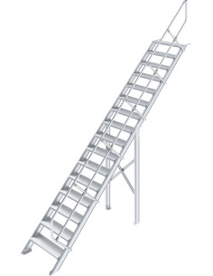 Krause ipari lépcső, 1x16,...