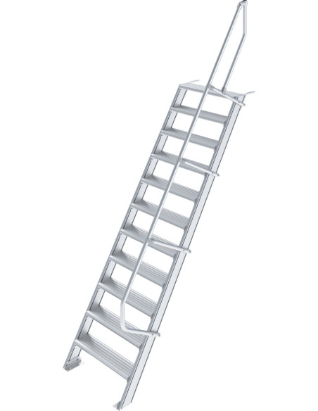 Krause ipari lépcső, 1x11, lépcsőfokok szélessége 600 mm, dőlésszög 60° - cikkszám: 823205