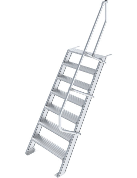 Krause ipari lépcső, 1x7, lépcsőfokok szélessége 800 mm, dőlésszög 60° - cikkszám: 823366