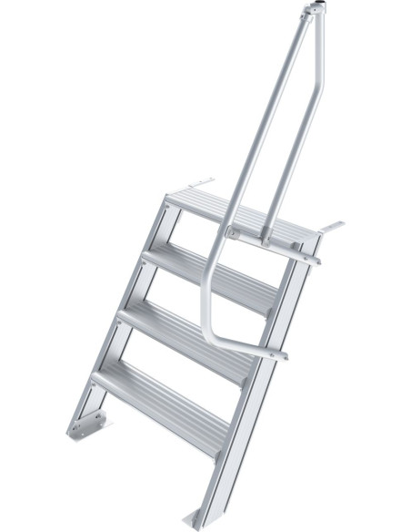 Krause ipari lépcső, 1x4, lépcsőfokok szélessége 1000 mm, dőlésszög 60° - cikkszám: 823533