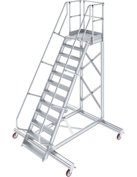 Krause Stabilo ipari gurítható lépcső 1x12 dobogóval, 600 mm széles, 60° - cikkszám: 828712