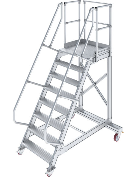 Krause Stabilo ipari gurítható lépcső 1x8 dobogóval, 800 mm széles, 60° - cikkszám: 828873