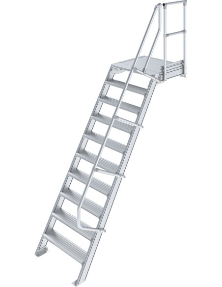 Krause Stabilo ipari dobogós lépcső 1x10, lépcsőfokok szélessége 800 mm, dőlésszög 60° - cikkszám: 825193