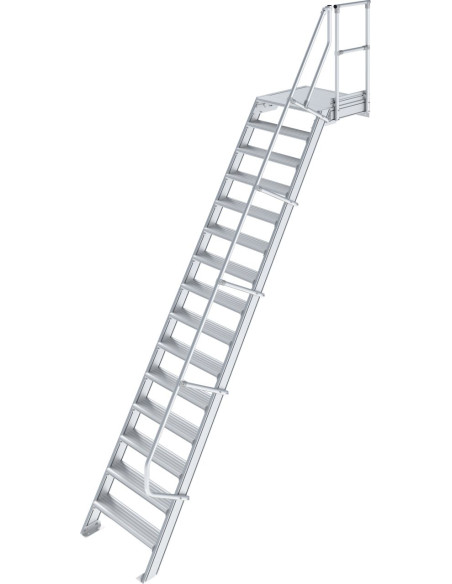 Krause Stabilo ipari dobogós lépcső 1x16, lépcsőfokok szélessége 800 mm, dőlésszög 60° - cikkszám: 825254