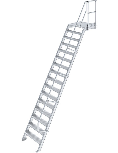 Krause Stabilo ipari dobogós lépcső 1x16, lépcsőfokok szélessége 1000 mm, dőlésszög 60° - cikkszám: 825452