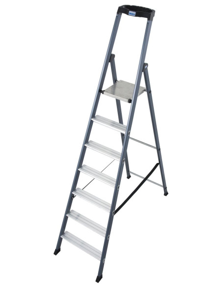 Krause Monto Sepro egy oldalon járható eloxált állólétra 1x7 lépcsőfok - cikkszám: 124210