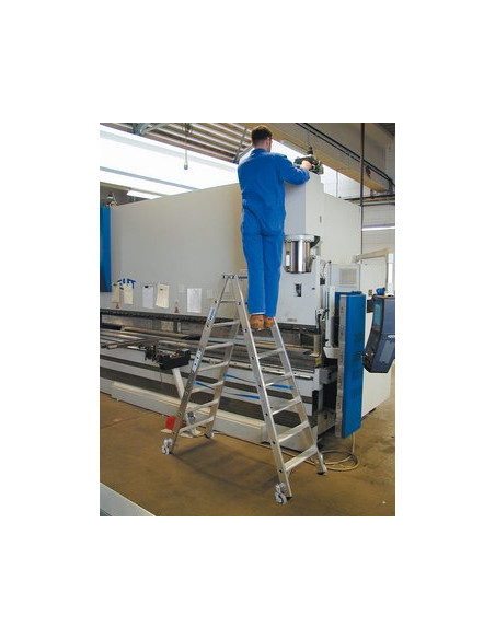 Krause Stabilo két oldalon járható, gurítható állólétra 2x10 lépcsőfok - cikkszám: 124876